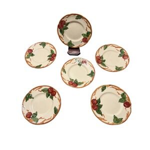 vtg Franciscan apple pattern bread plates-set of 6